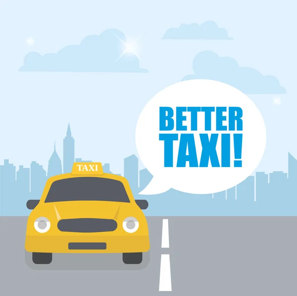 Bättre Taxi banner — Stock vektor