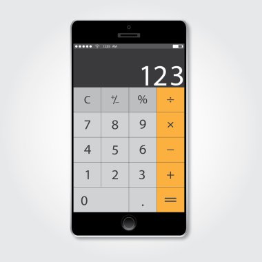 Hesap makinesi simge tasarlamak