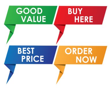 çeşitli indirim Etiketler ve etiketleri