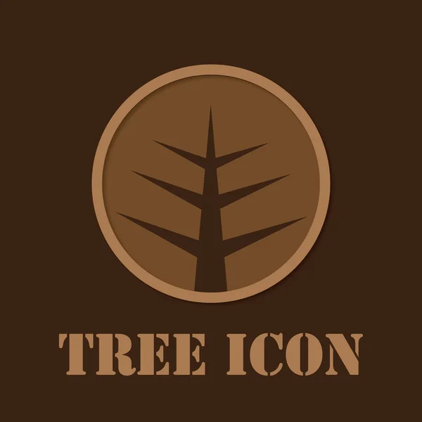 Abstract tree icon — Stock Vector