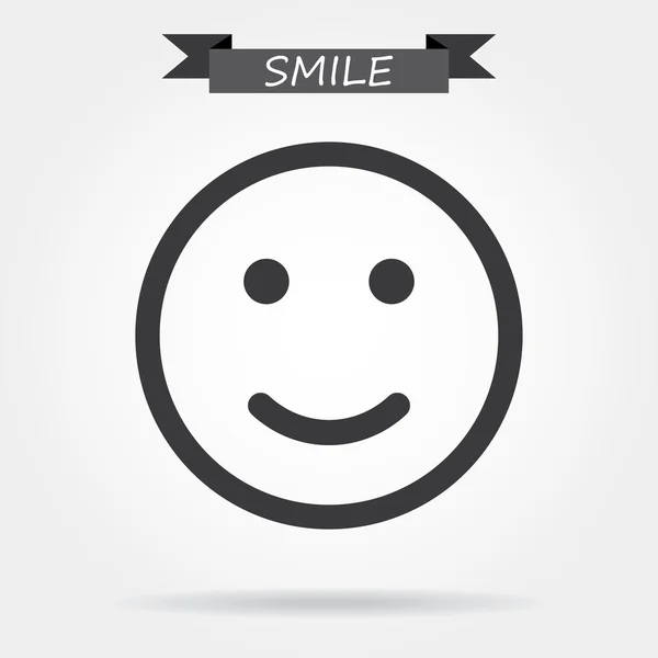 Icono de sonrisa — Archivo Imágenes Vectoriales