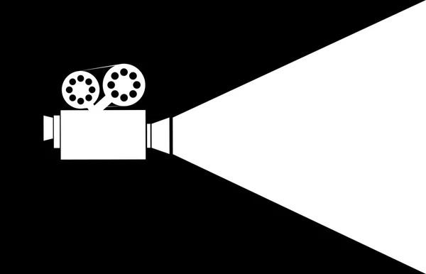 剪影电影放映机 — 图库矢量图片