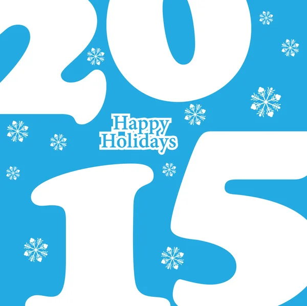 Happy new year 2015 Text Design — Stock Vector