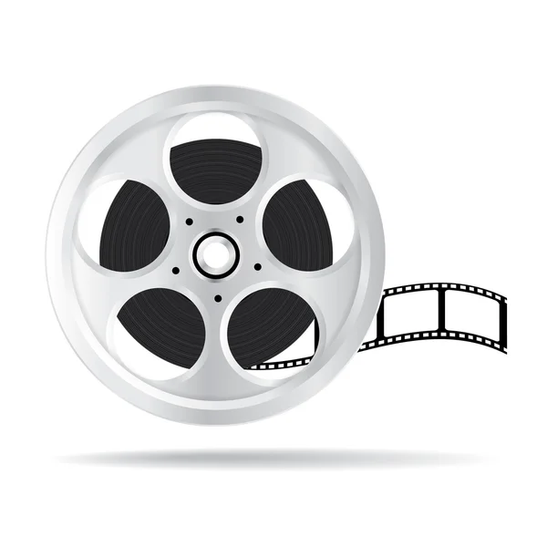 Realistic reel of film. — Stock Vector