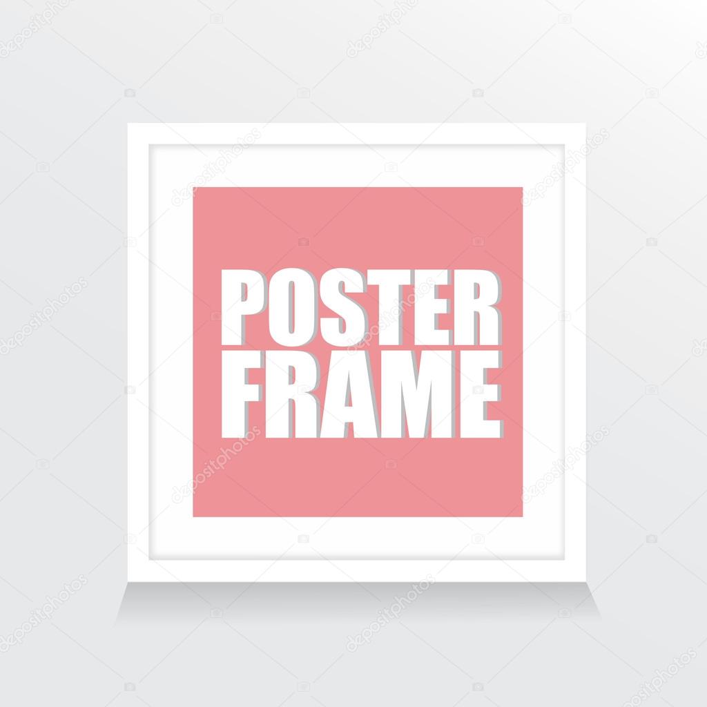 Download Poster mockup template with square frame — Stock Vector © 4zeva #61121369