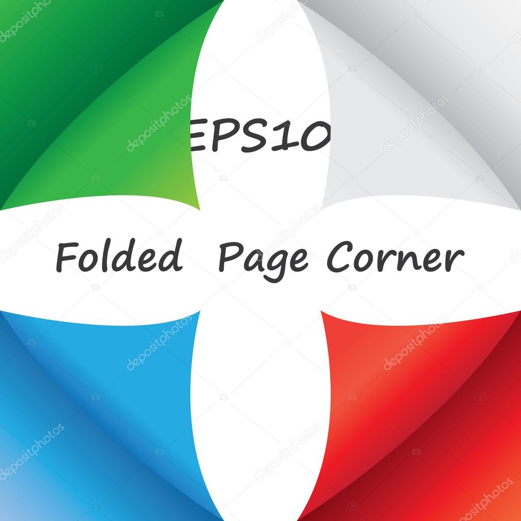 Folded page corner
