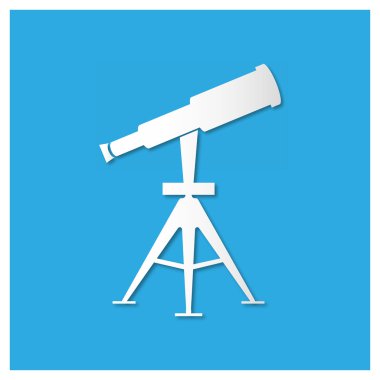 Teleskop vektör simgesi