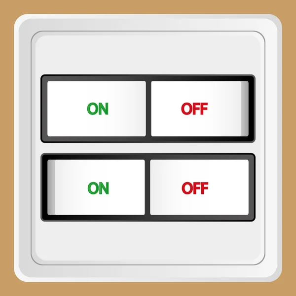 On Off switch — Stock Vector