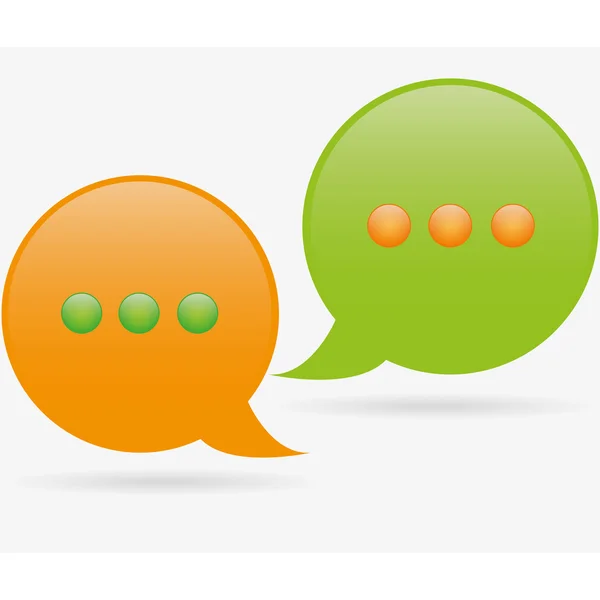 Chat bulles icône — Image vectorielle
