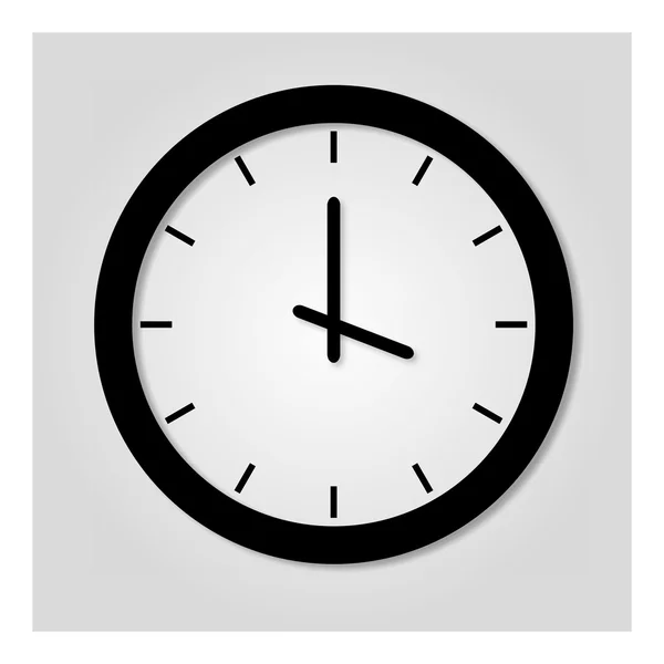 Reloj minimalista de moda con sombra transparente — Vector de stock