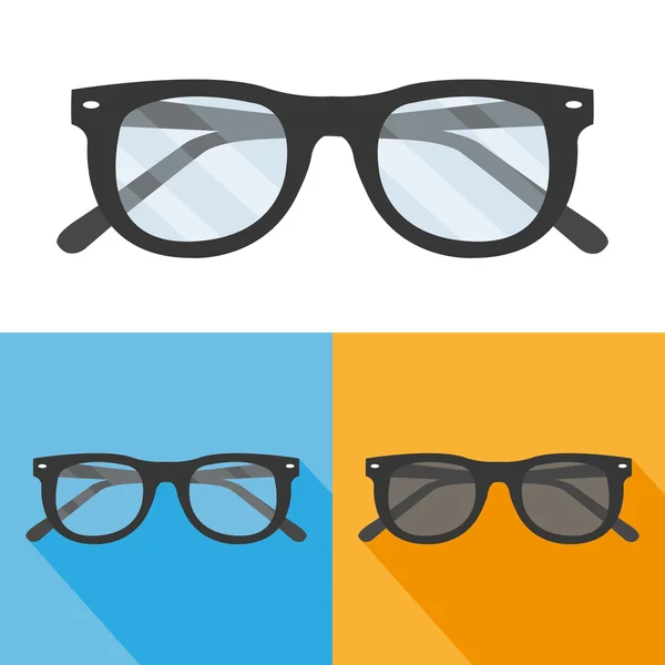 Gafas sobre fondo — Vector de stock