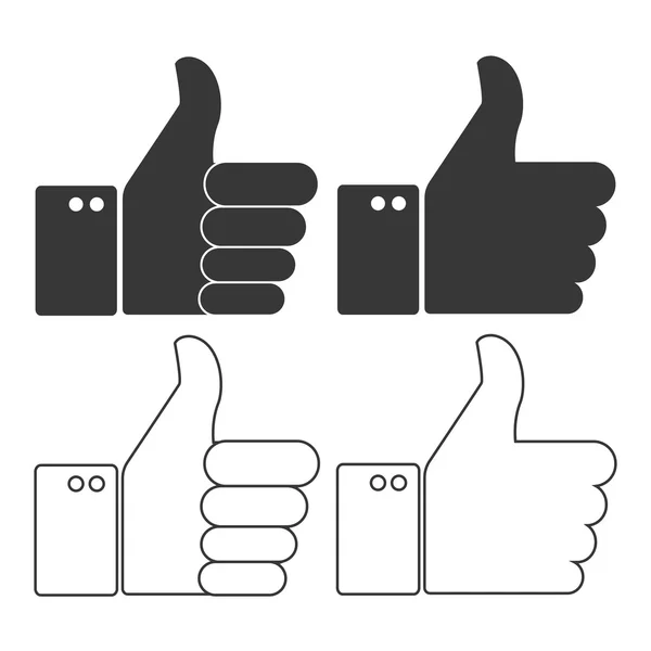 Thumbs up icon — Stock Vector