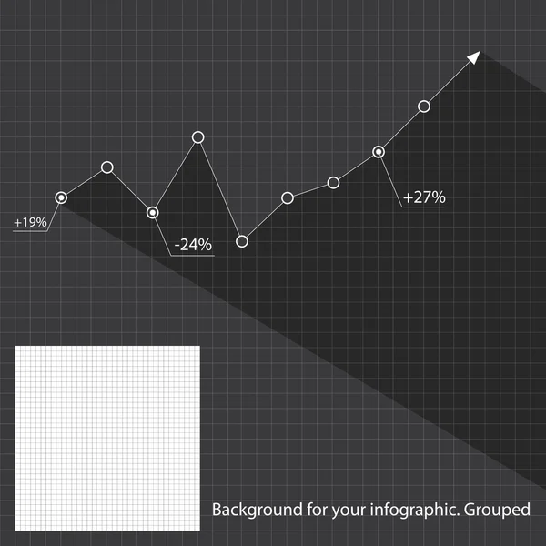 Estadística del gráfico de negocios — Vector de stock