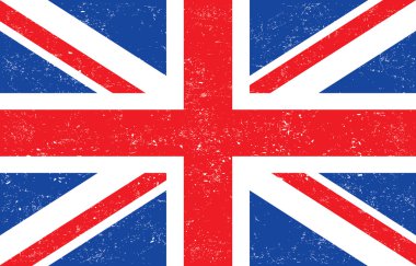 Büyük Britanya bayrağı tarz grunge
