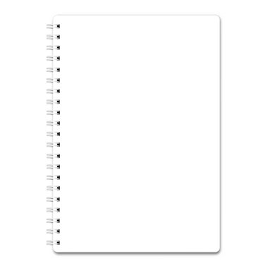 Blank realistic spiral notebook clipart