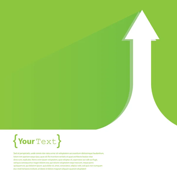 Grafico crescente bianco — Vettoriale Stock