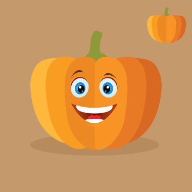 Turuncu kabak gülümseyen