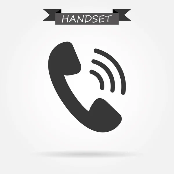 Telefone ícone auscultador — Vetor de Stock