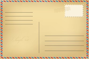 Eski retro kartpostal