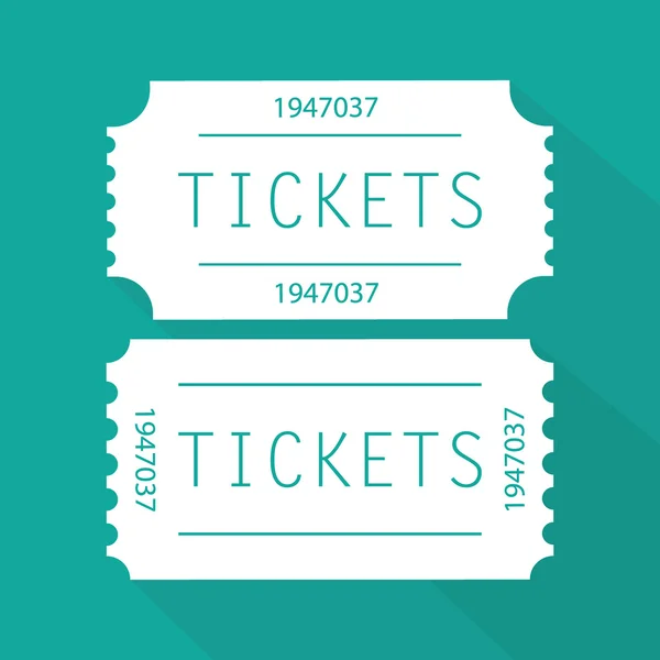 White Tickets pictogram — Stockvector