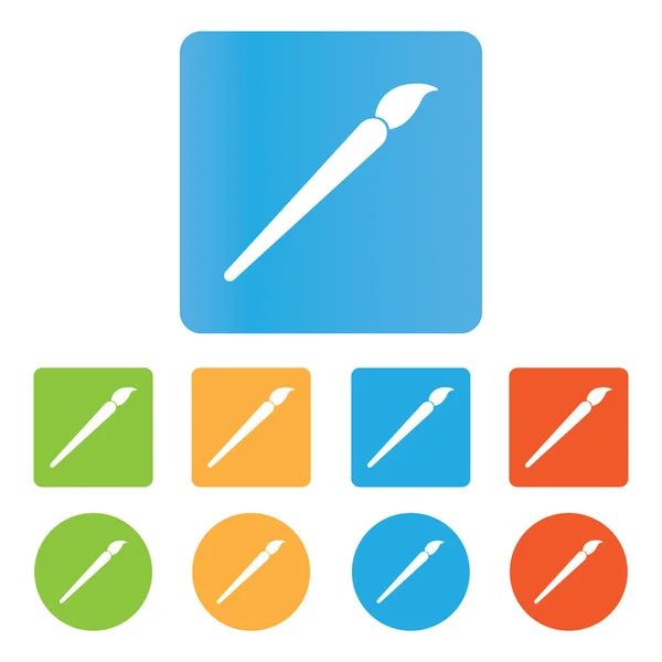 Color Brush symbol — Stock Vector