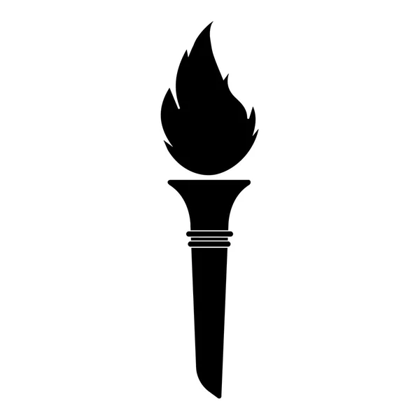 Feu symbole de flamme — Image vectorielle