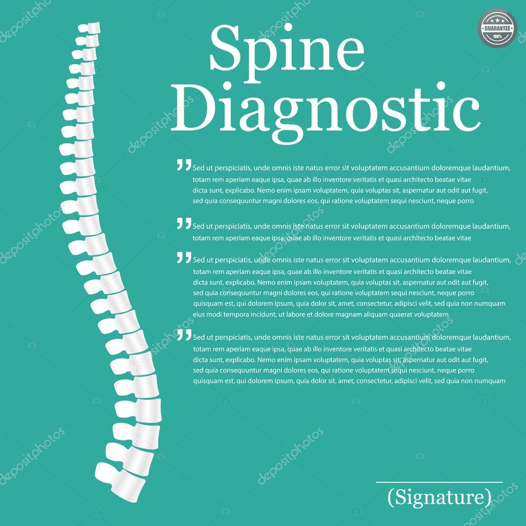 Spine Diagnostic. Vector background