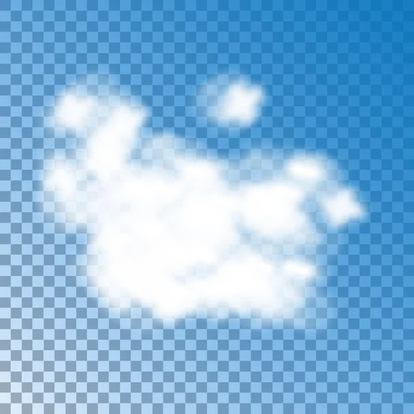Синее небо и облако — стоковый вектор