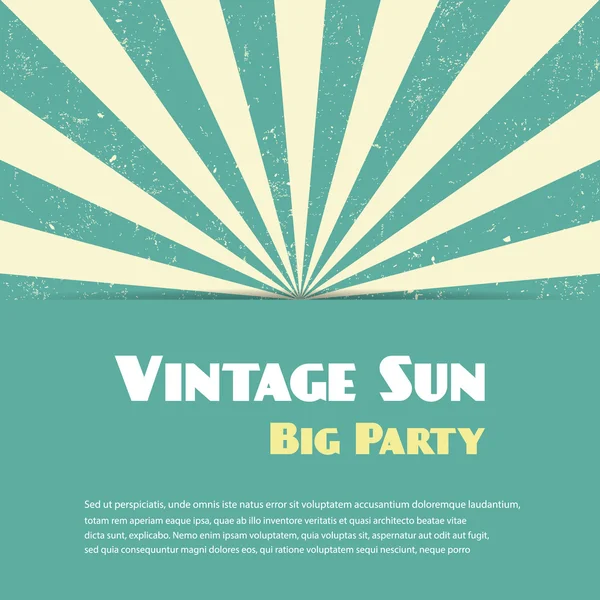 Vintage güneş arka plan