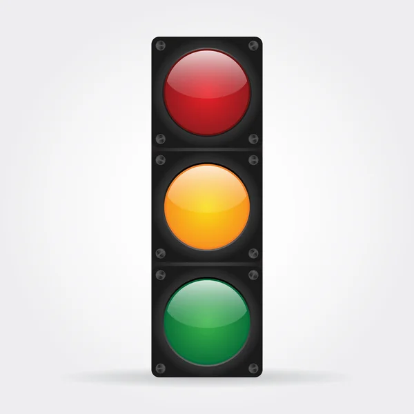 Semáforos de color — Vector de stock