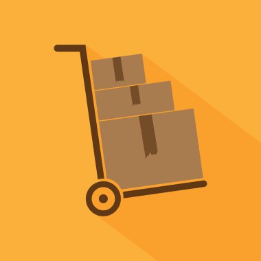 portakal ikonuna el arabası