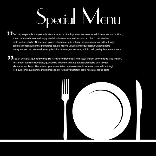 Fourchette, couteau et cuillère — Image vectorielle