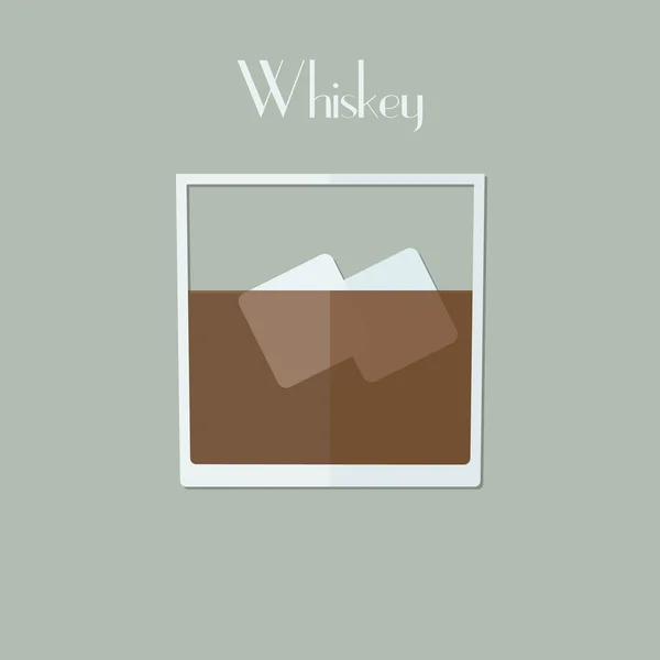 Színes whiskey ikon. — Stock Vector