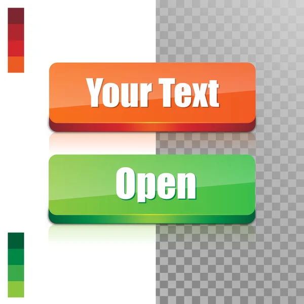 彩色的 web 按钮 — 图库矢量图片