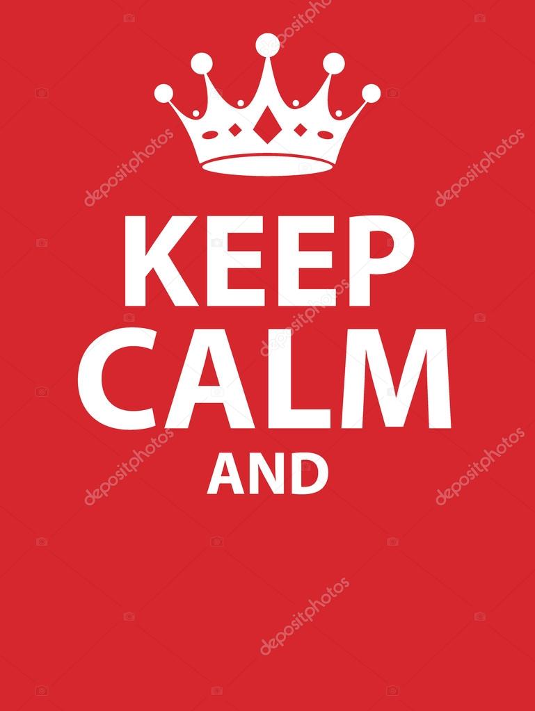 Keep calm poster