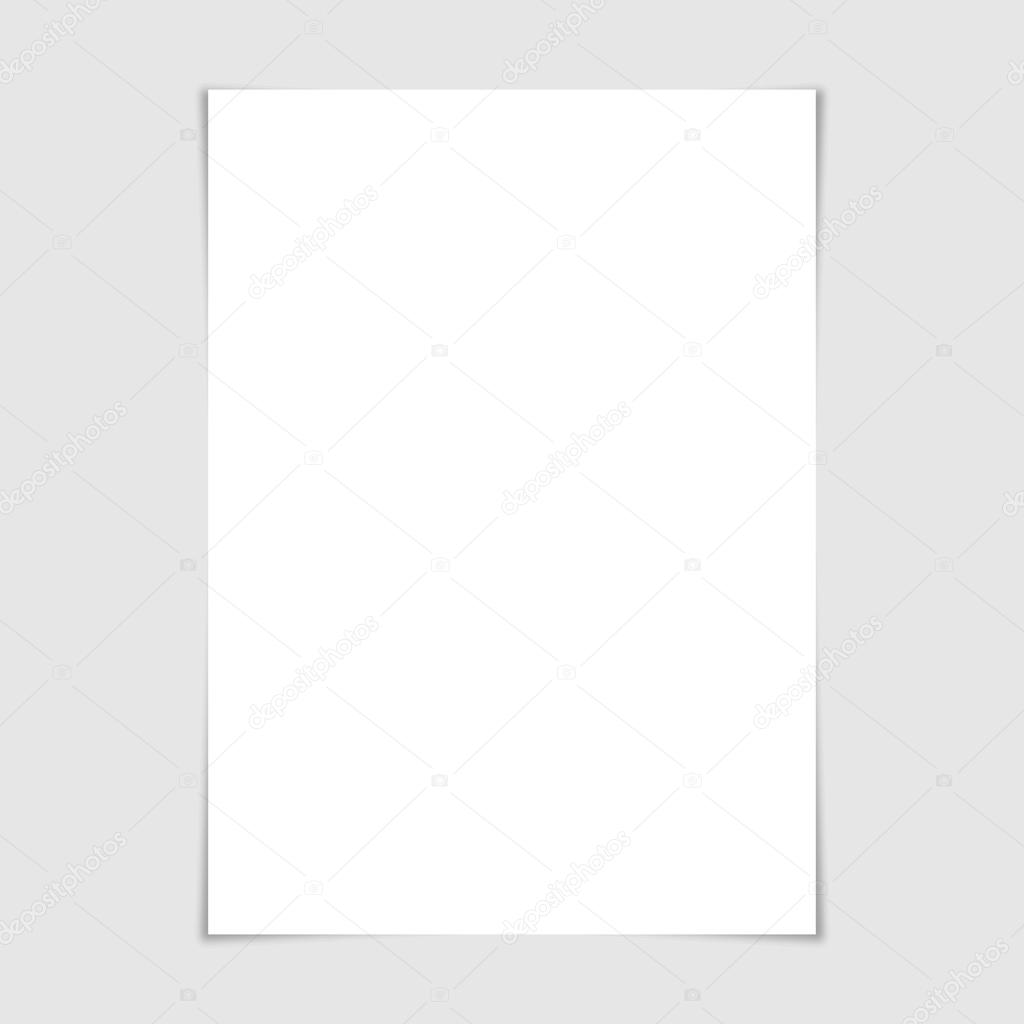White empty Paper sheet