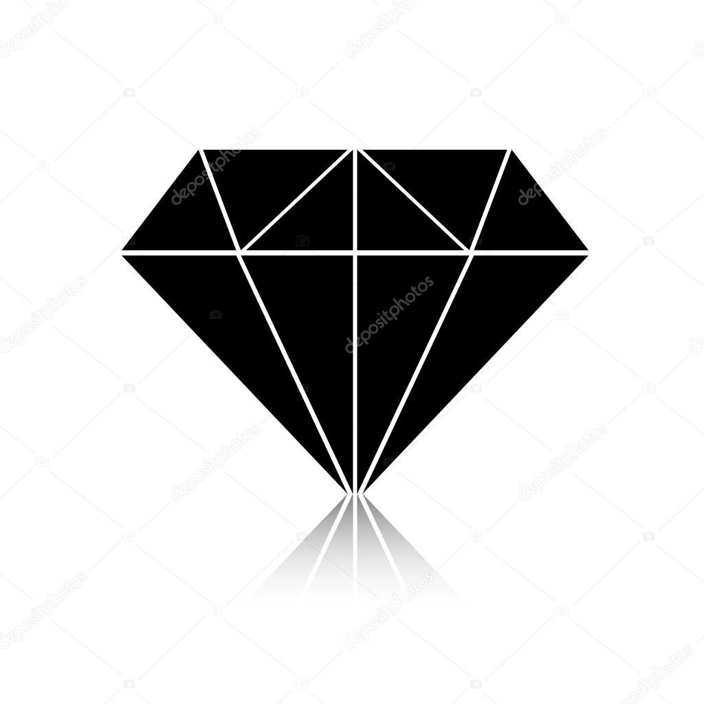 Black diamond icon