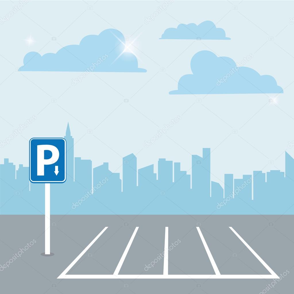 Parking zone and city