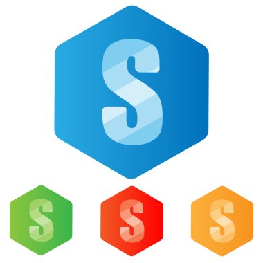 Soyut mektup S logosu