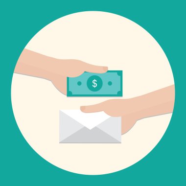 para ve beyaz mektup