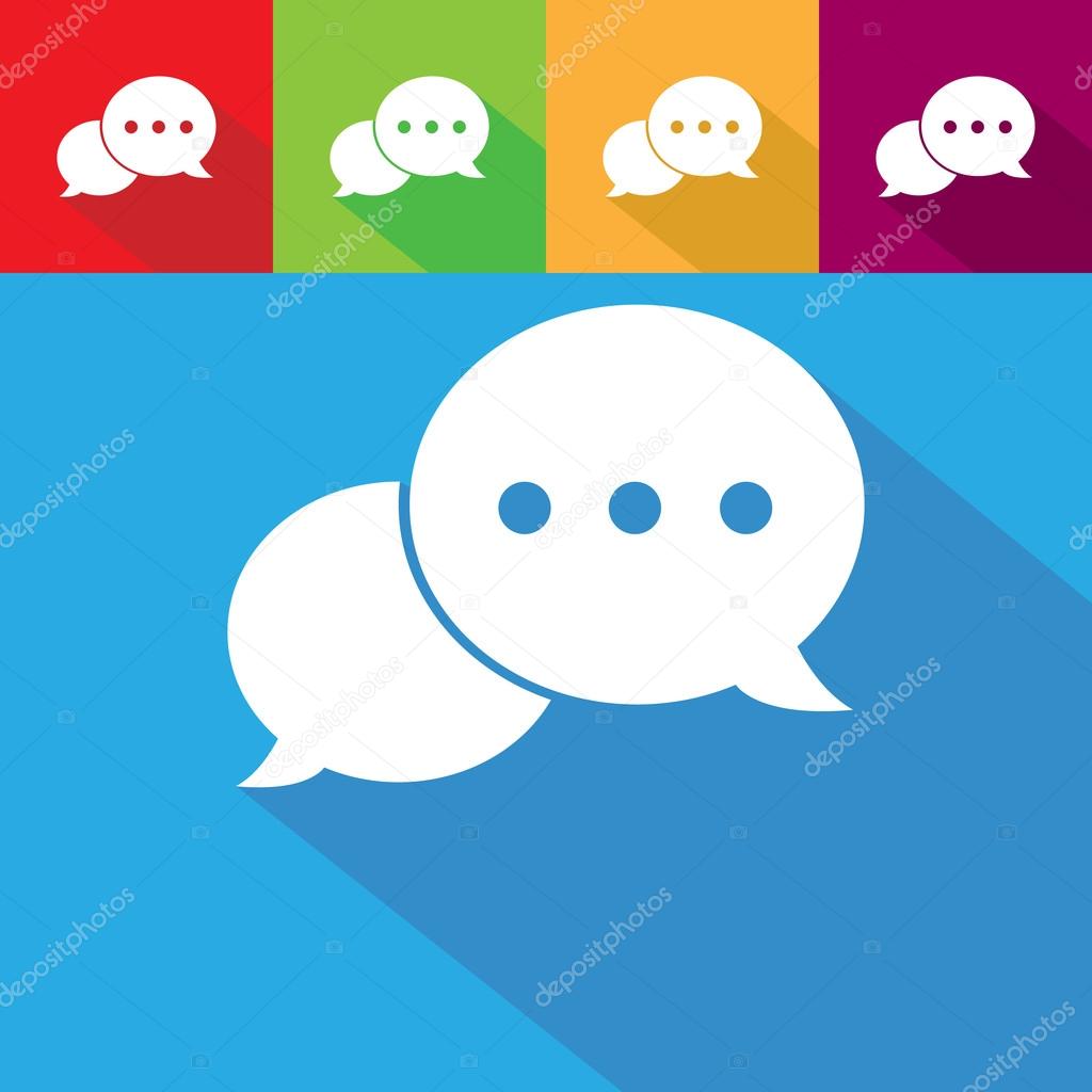 Chat sign icons