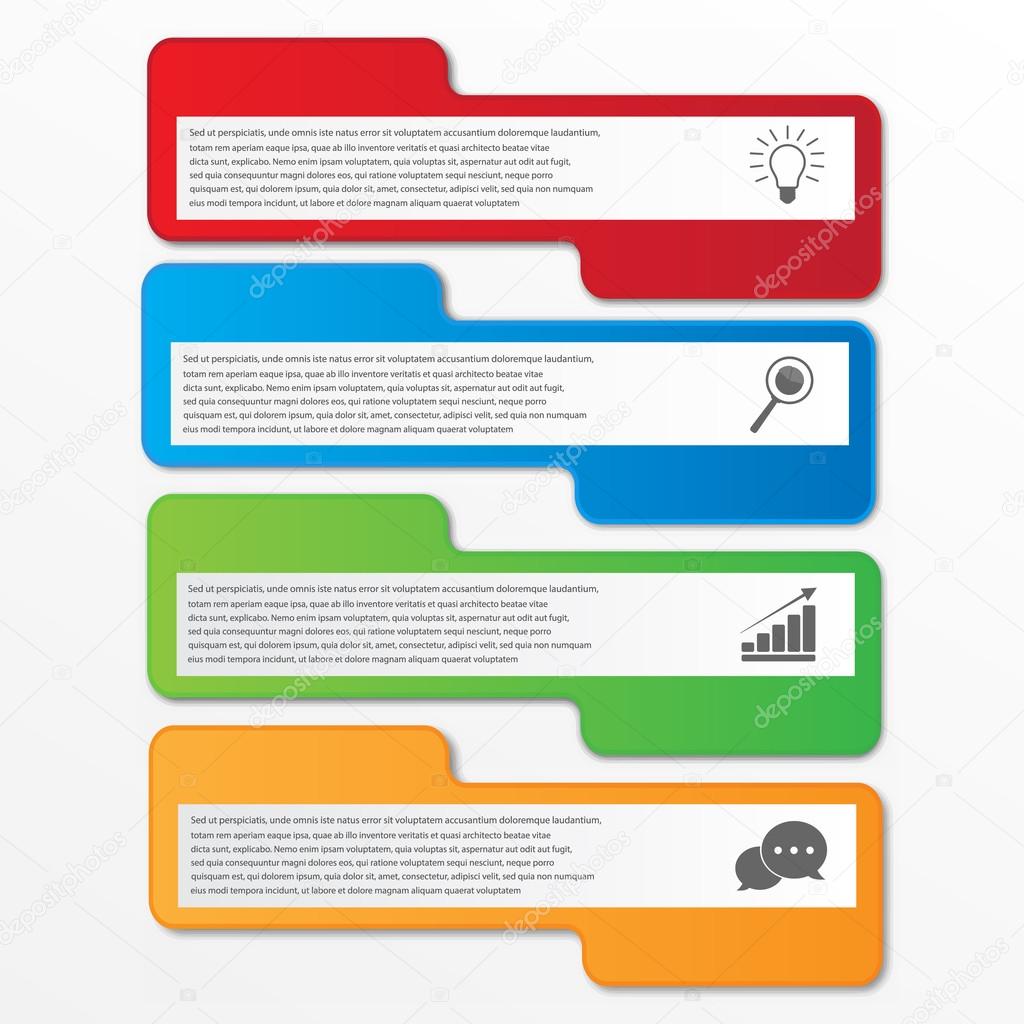 Business infographics tabs