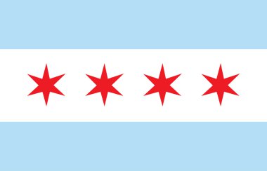 Chicago vektör bayrak