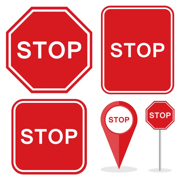 Stop Sign - Vector — Stock Vector