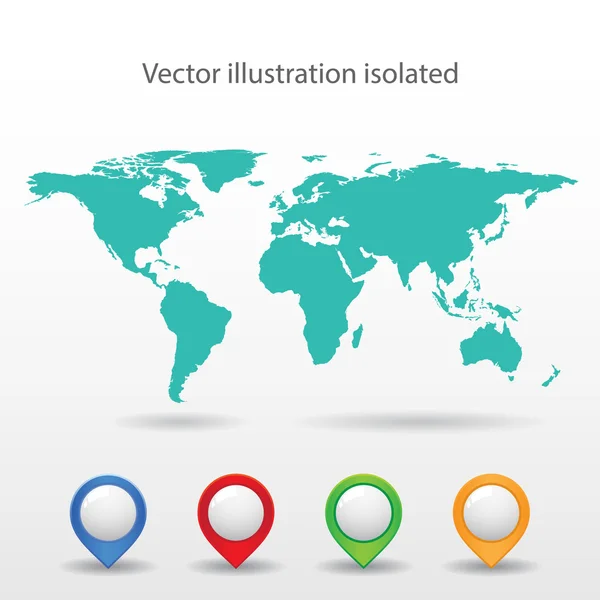 Hintergrund Weltkarte — Stockvektor