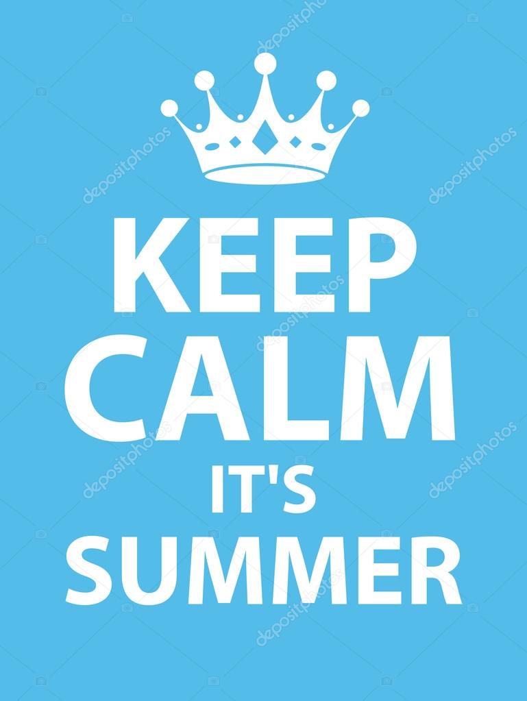 Summer keep calm