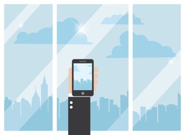 Mobile phone and the city
