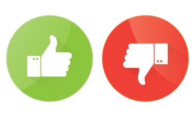 Thumbs up icons set