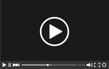 Siyah ile video oynatıcı