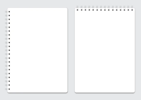 boş gerçekçi spiral not defteri defter